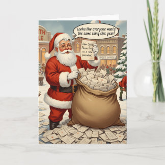 Funny Anti Trump Christmas Card New President Feestdagen Kaart