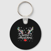 Funny Anti Trump Christmas Reindeer Funny Feminist Sleutelhanger (Voorkant)