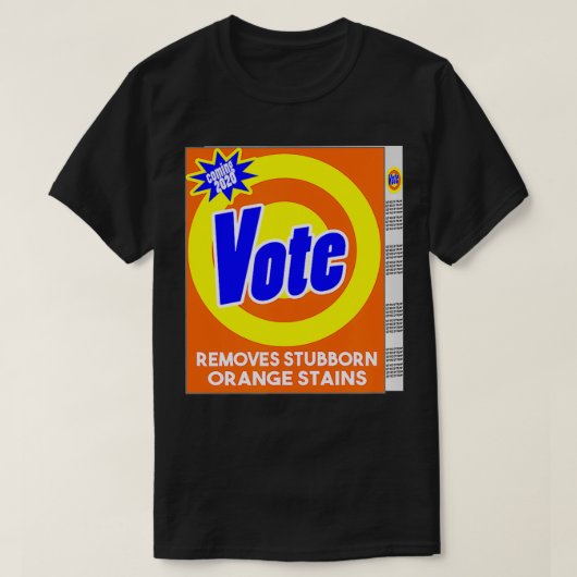 Funny Anti Trump Detergent Soap Bo Vote Remove Ora T-shirt (Design voorkant)