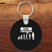 Funny Anti-trump Evolution Litical Humor  Sleutelhanger (Voorkant)