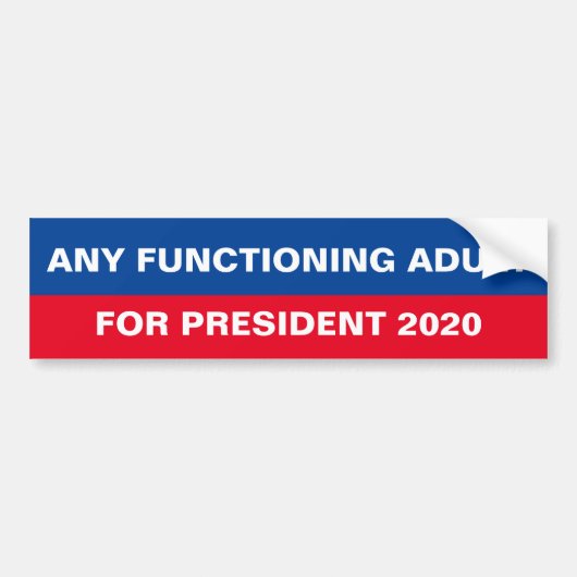 Funny Anti Trump Politieke Bumpersticker (Voorkant)