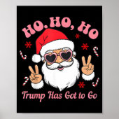 Funny Anti-trump Santa Christmas Litical Holiday T Poster (Voorkant)