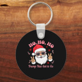 Funny Anti-trump Santa Christmas Litical Holiday T Sleutelhanger (Voorkant)