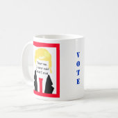 Funny Anti Trump Vote Souvenir Collectable Koffiemok (Voorkant links)