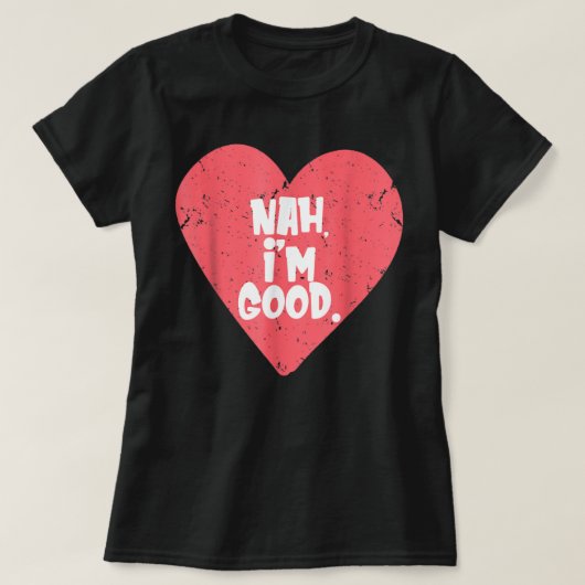 Funny Anti-Valentijnsdag Shirt (Heart Afbeelding)  (Design voorkant)