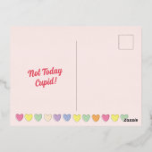 Funny Anti-Valentijnsdag Snoep Harten Folie Feestdagen Briefkaart (Achterkant)