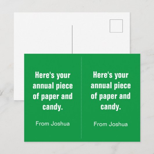 Funny Anti-Valentine Classroom Valentijnse  voor j Briefkaart (Voorkant / Achterkant)