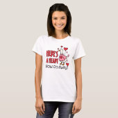 Funny Anti-Valentine Goose Heart Balloon T-shirt (Voorkant volledig)