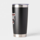 Funny Anti Valentines Day Happy Obligated Gesture  Geïsoleerde Drinkbeker (Links)