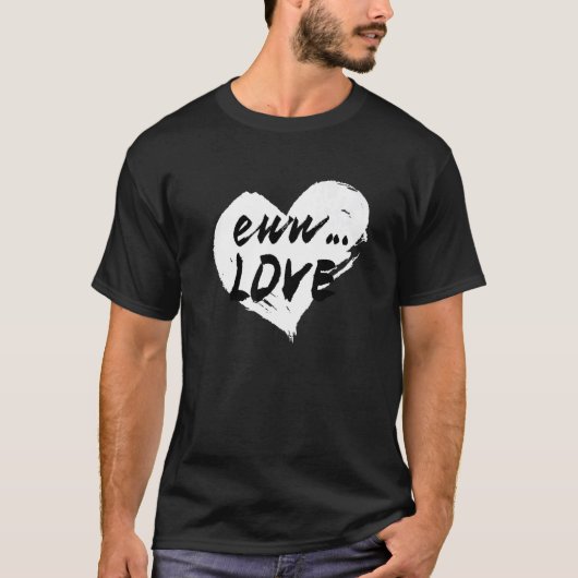 Funny Anti Valentines Day Heart Love For Single Pr T-shirt (Voorkant)
