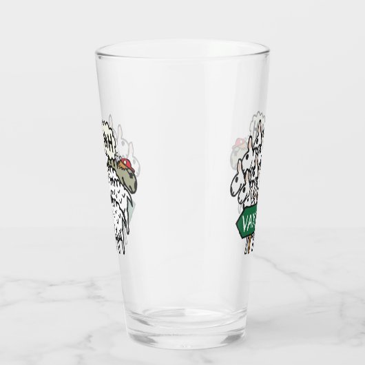 Funny Anti-Vax Sheep Glas (Rechts)