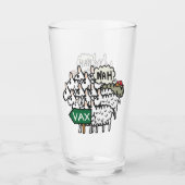 Funny Anti-Vax Sheep Glas (Voorkant)