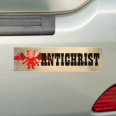 Funny "Antichrist" Trump als Devil Bumpersticker (Op auto)