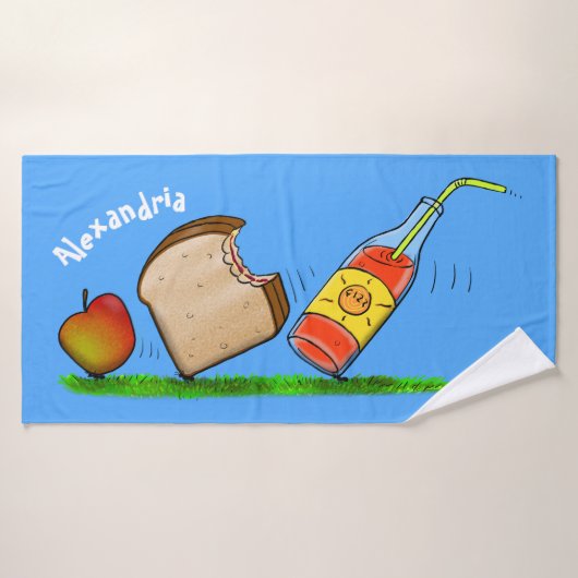 Funny ants cartoon bad handdoek (Badhanddoek)