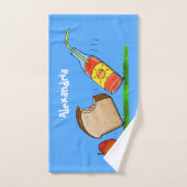 Funny ants cartoon bad handdoek (Handdoek)