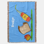 Funny ants cartoon deken (Voorkant Verticaal)