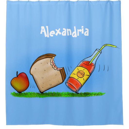 Funny ants cartoon douchegordijn (Voorkant)