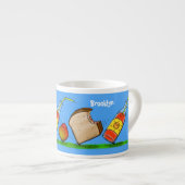 Funny ants cartoon espresso kop (Voorkant rechts)