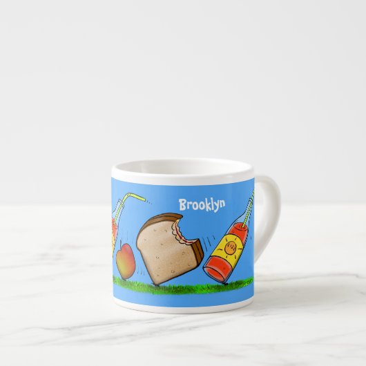 Funny ants cartoon espresso kop (Voorkant rechts)