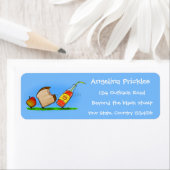 Funny ants cartoon etiket (Insitu)