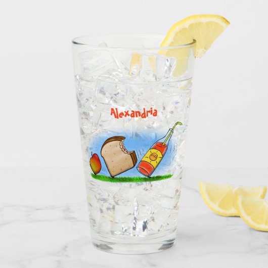 Funny ants cartoon glas (Achterkant ijs)