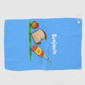 Funny ants cartoon golfhanddoek (Horizontaal)