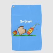 Funny ants cartoon golfhanddoek (Voorkant)