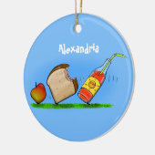 Funny ants cartoon keramisch ornament (Links)