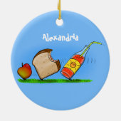 Funny ants cartoon keramisch ornament (Achterkant)