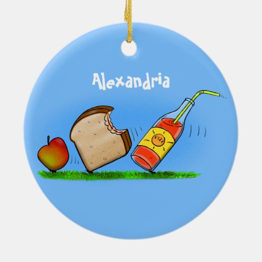 Funny ants cartoon keramisch ornament (Achterkant)