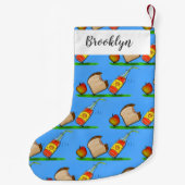 Funny ants cartoon kleine kerstsok (Achterkant)