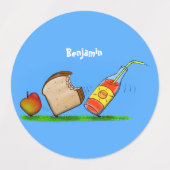 Funny ants cartoon labels (Design 2)