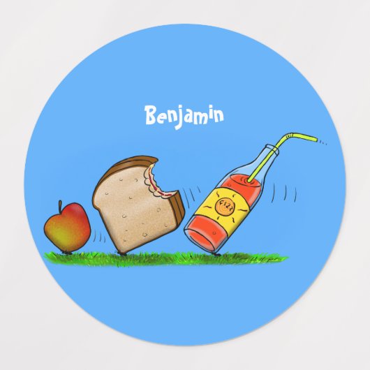 Funny ants cartoon labels (Design 1)