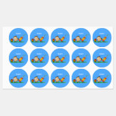 Funny ants cartoon labels (Vel)