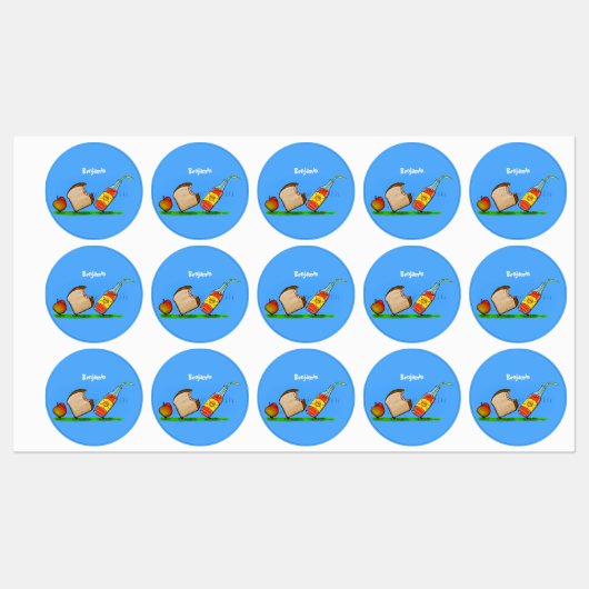 Funny ants cartoon labels (Vel)