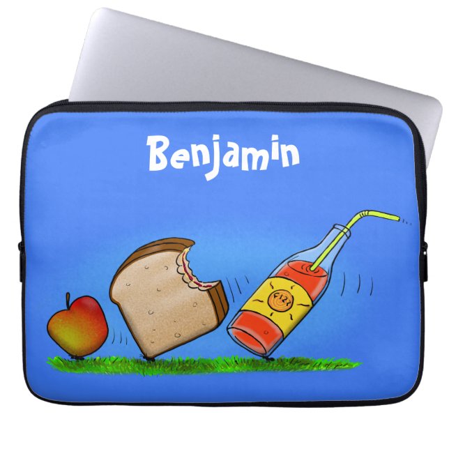 Funny ants cartoon laptop sleeve (Voorkant)