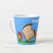 Funny ants cartoon latte mok (Linkerhoek)