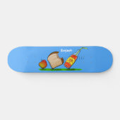 Funny ants cartoon persoonlijk skateboard (Horizontaal)