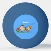 Funny ants cartoon pingpongbal (Voorkant)