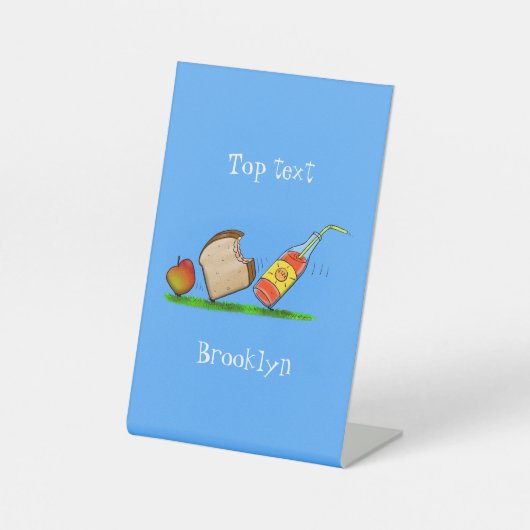 Funny ants cartoon reclamebord met voetstuk (Voorkant)