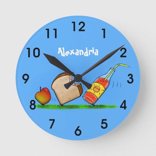 Funny ants cartoon ronde klok (Voorkant)