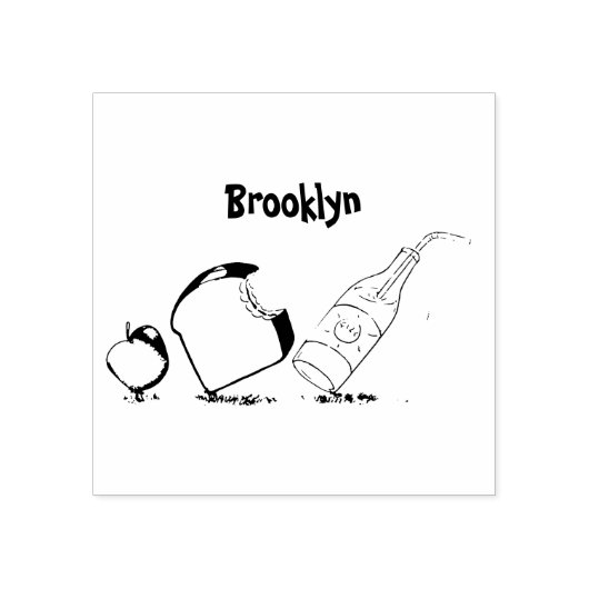 Funny ants cartoon rubberstempel (Afrduk)