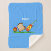 Funny ants cartoon sherpa deken (Voorkant)