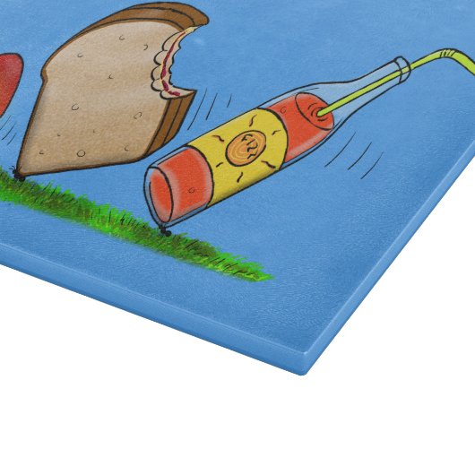 Funny ants cartoon snijplank (Hoek)