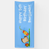 Funny ants cartoon spandoek (Verticaal)