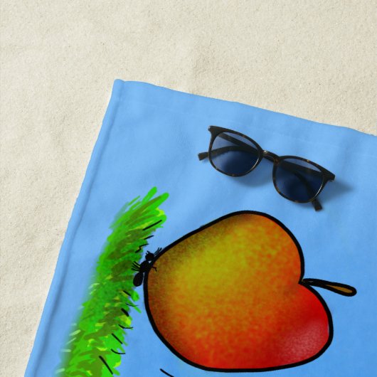 Funny ants cartoon strandlaken (In situ)