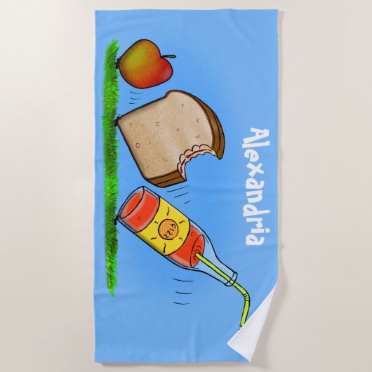 Funny ants cartoon strandlaken (Voorkant)