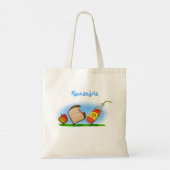 Funny ants cartoon tote bag (Achterkant)