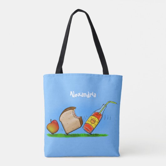 Funny ants cartoon tote bag (Achterkant)