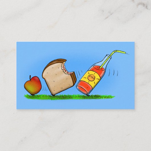 Funny ants cartoon visitekaartje (Achterkant)